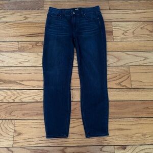Paige Sz28 Verdugo Crop Dark Blue Jeans